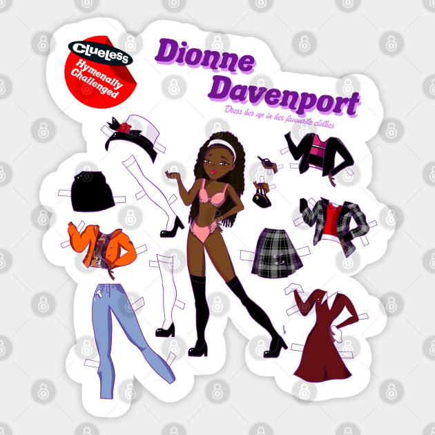 Dionne Paper Doll (Clueless) Sticker by themunchkinboutique